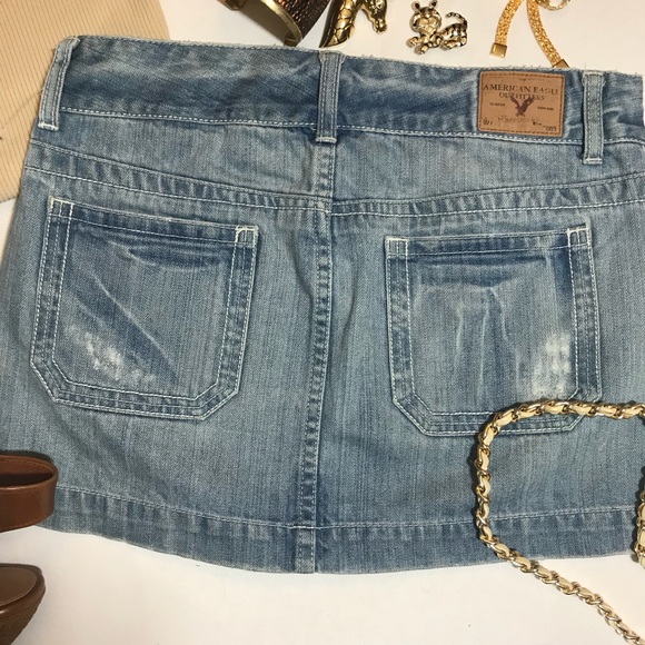 American Eagle Blue Jean Skirt - Picture 2 of 4